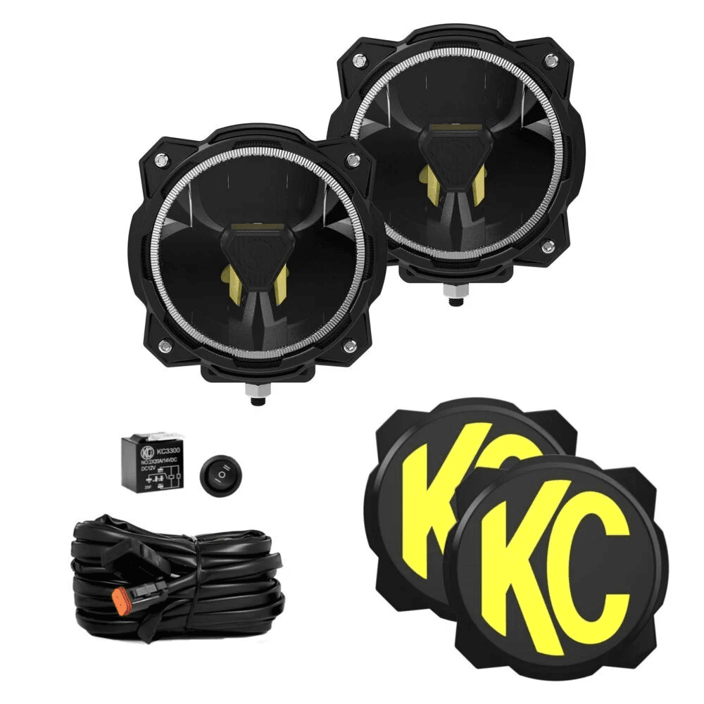 Комплект светодиодных фонарей KC HiLiTES Gravity Titan LED Lights - 2-Light System - Driving image
